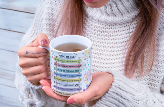 “Note to Self” Positive Affirmation Mug – Daily Encouragement Coffee Cup